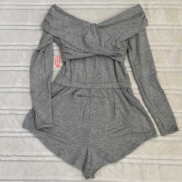 Free People Movement Love Spell One Piece Off The Shoulder Romper - Picture 7 of 8